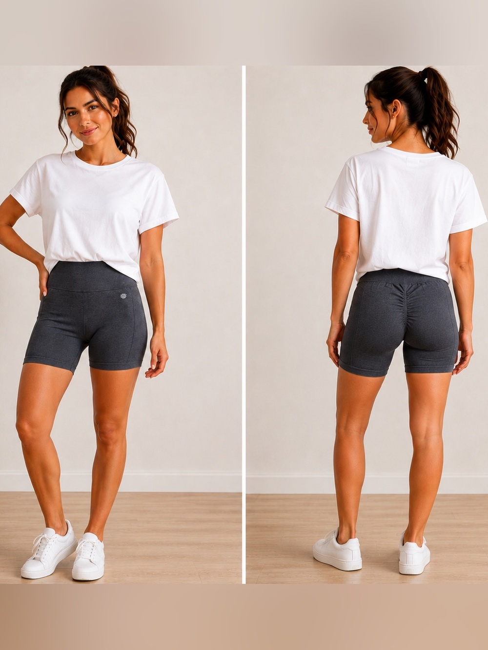 💙 FOREVER 21 Biker Shorts - Dark Gray (like new)